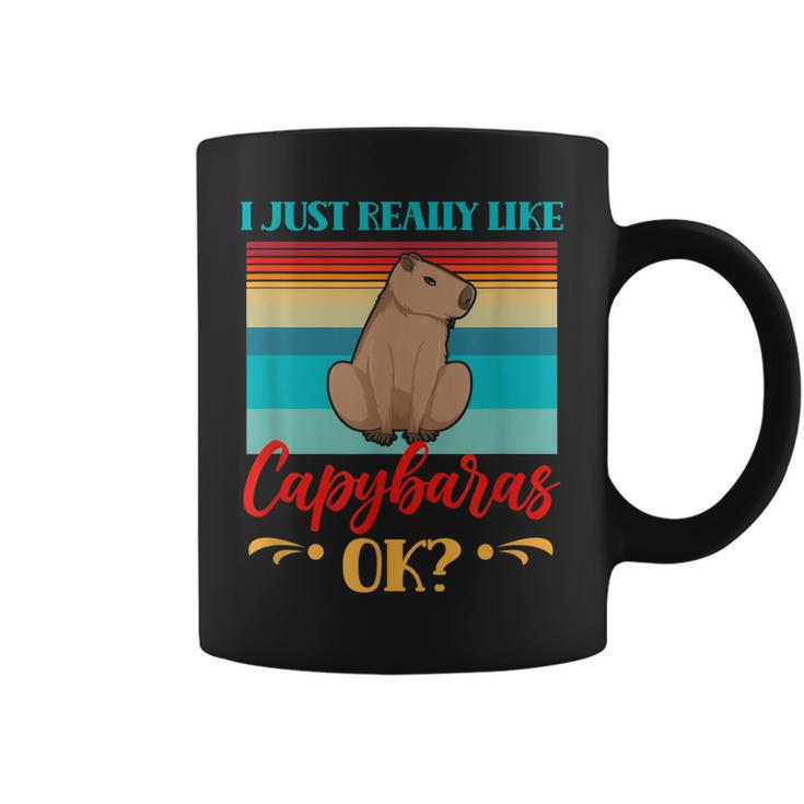 I Just Really Like Capybaras Ok Capybara Rodent Animal  Coffee Mug