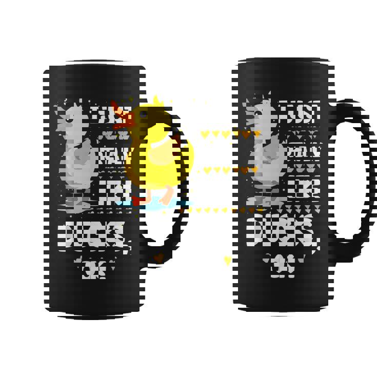 I Just Really Like Ducks Ok As Quack Lover  Coffee Mug