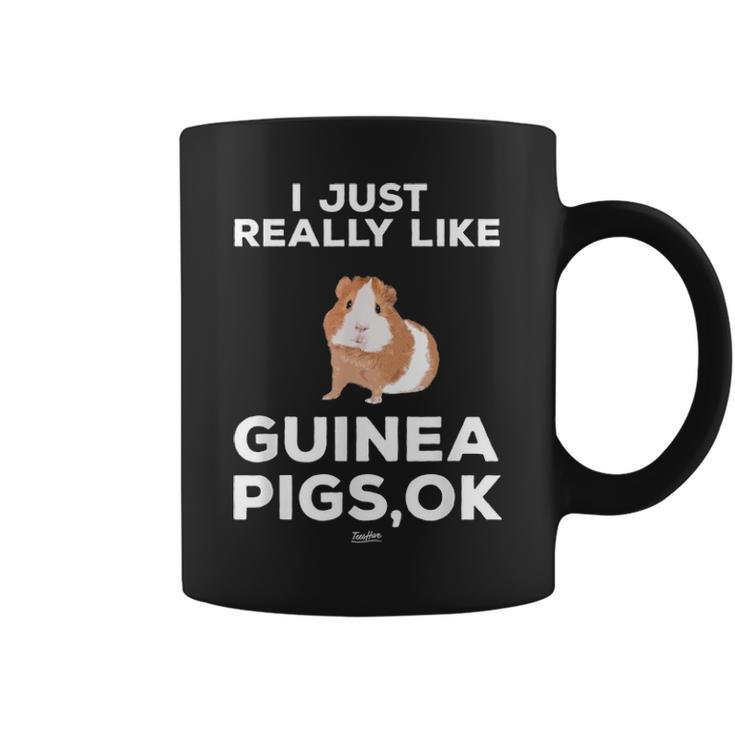 I Just Really Like Guinea Pigs Ok Funny Guinea Mom Themed Coffee Mug
