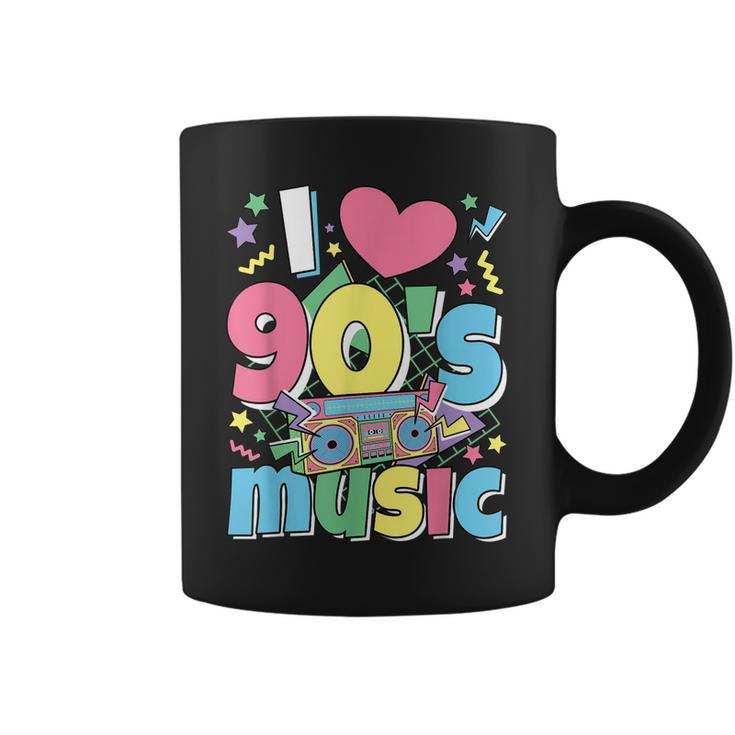 I Love 90S Music 1990S Theme Outfit Nineties 90S Costume  Coffee Mug