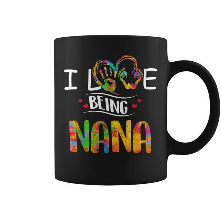 I Love Being A Nana Art Matching Family Mother Day Coffee Mug