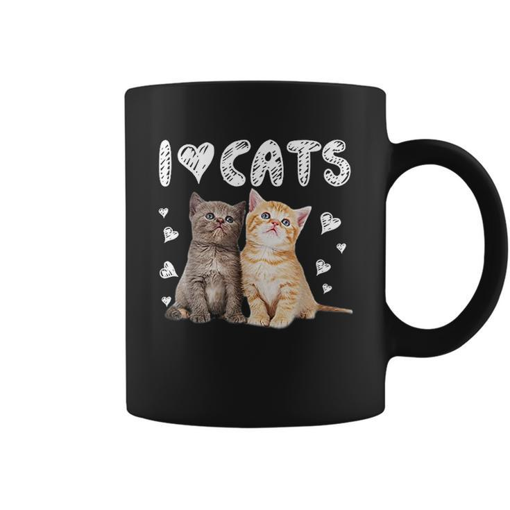 I Love Cats I Love Kittens Cat Lover Coffee Mug