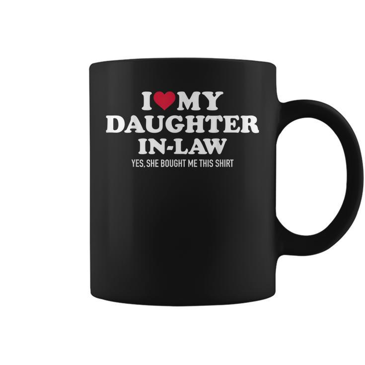 I Love Daughterinlaw For Fatherinlaw Coffee Mug