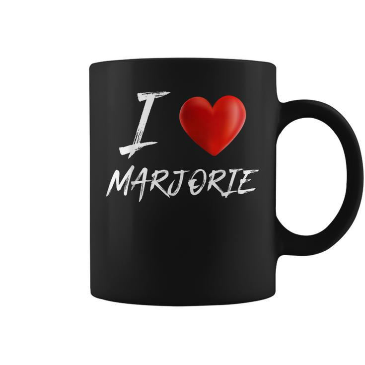 I Love Heart Marjorie Family Name T Coffee Mug