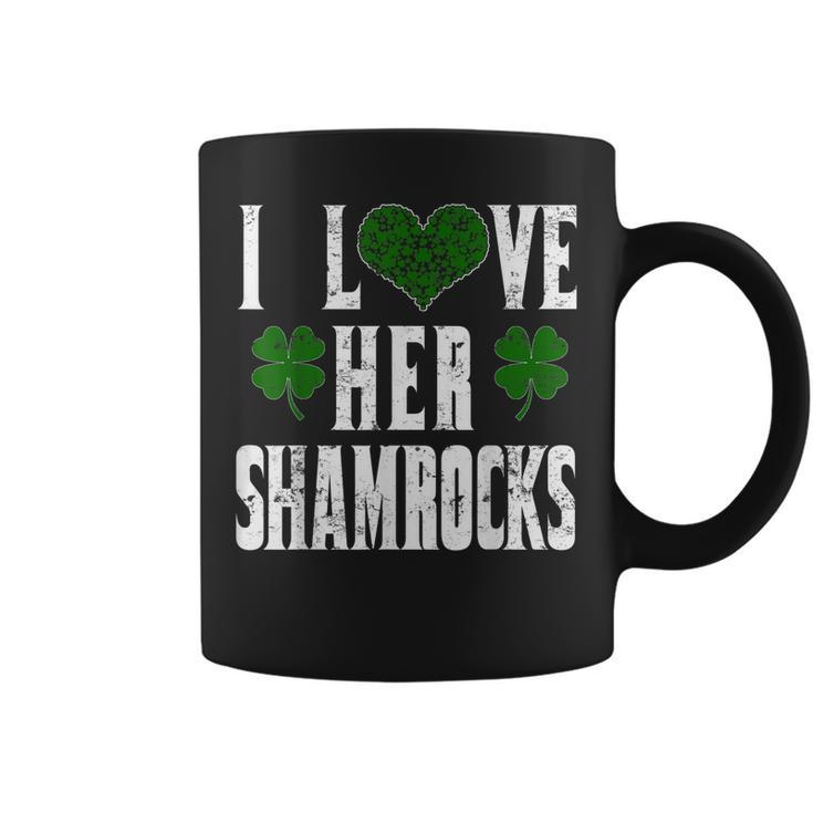 I Love Her Shamrocks Funny Couples St Patricks Day T Shirt Coffee Mug