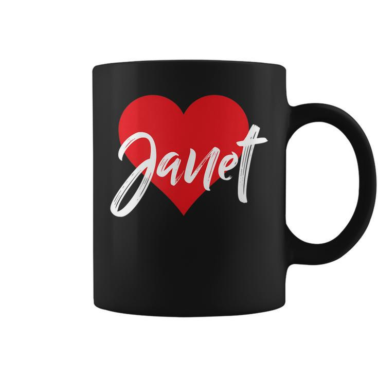 I Love Janet First Name  I Heart Named  Coffee Mug