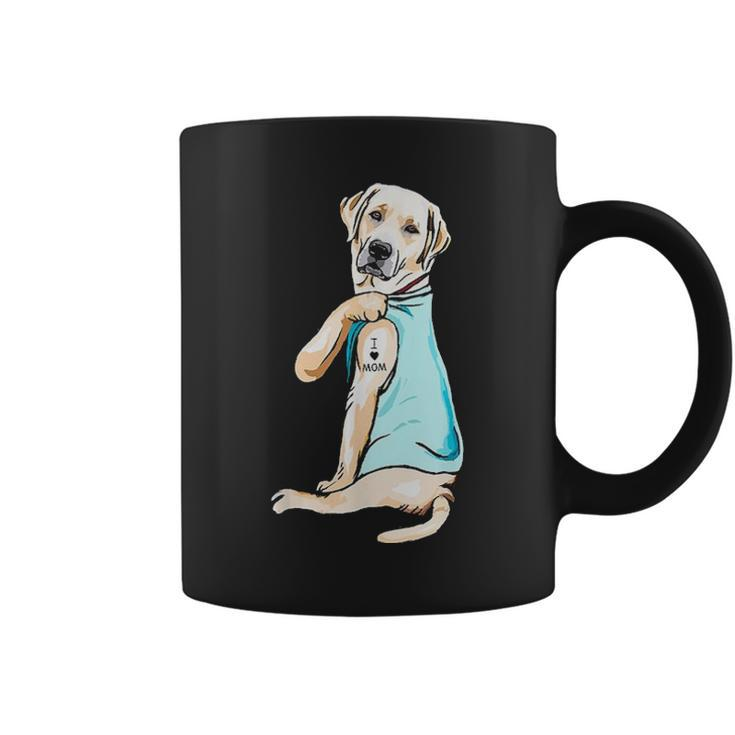I Love Mom Funny Labrador Tattooed V2 Coffee Mug