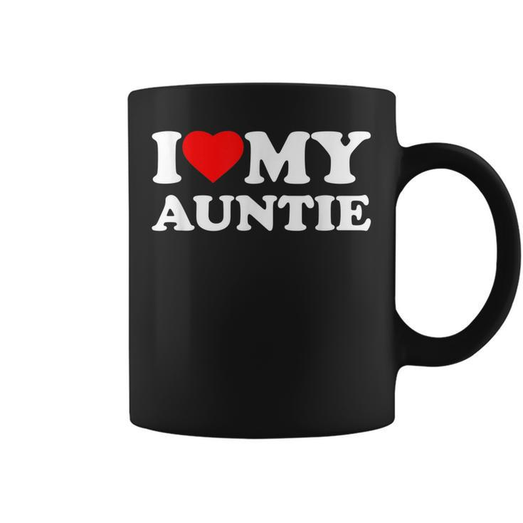 I Love My Auntie Heart  Coffee Mug