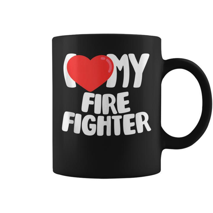 I Love My Fire Fighter  Coffee Mug