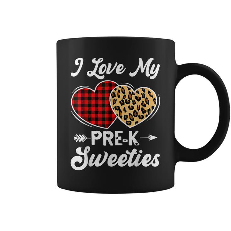 I Love My Pre-K Sweeties Hearts Valentines Day Teacher Gift  Coffee Mug