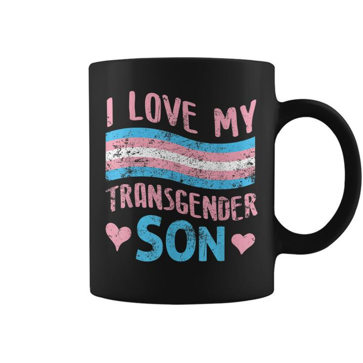 I Love My Transgender Son Transsexual Trans Parents Dad Coffee Mug