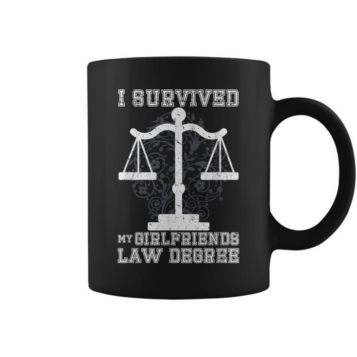 I Survived My Girlfriends Law Degree | Law Student  Coffee Mug