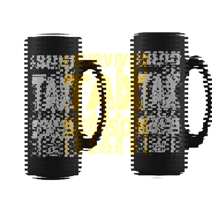 I Survived Tax Season 2023 Accountant Cpa Tax Payer Pun Joke Coffee Mug