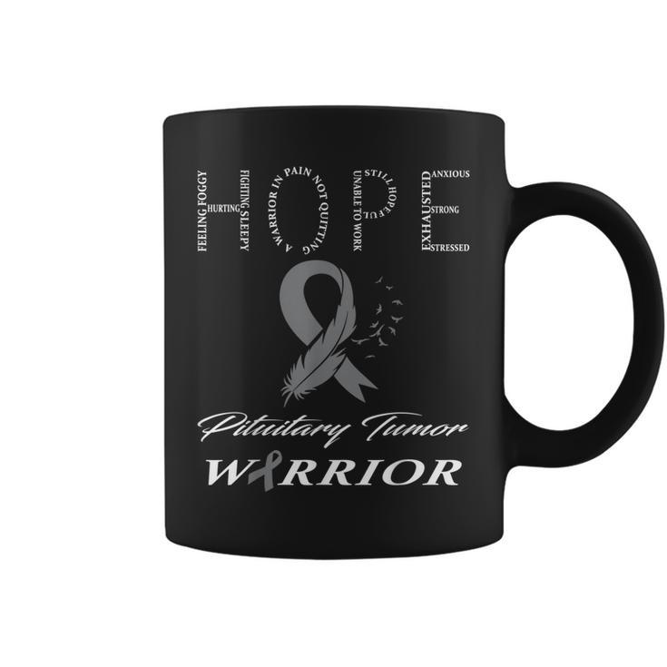 I Wear Gray For Pituitary Tumor Awareness Warrior  Coffee Mug