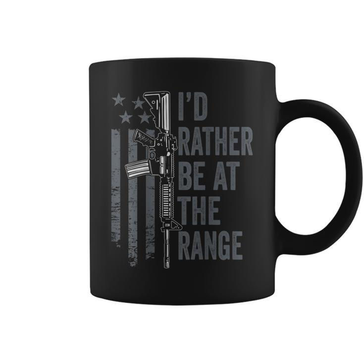 Id Rather Be At The Gun Range - Funny Guns Owner On Back  Coffee Mug