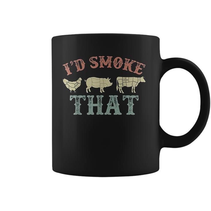 Id Smoke That Funny Grilling Party Saying Vintage Coffee Mug
