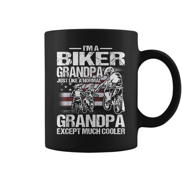 Im A Biker Grandpa Just Like A Normal Grandpa Except Much Coffee Mug