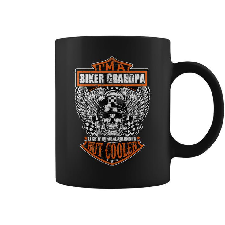 Im A Biker Grandpa Like A Normal Grandpa But Cooler Gifts Coffee Mug