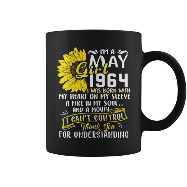 Im A May Girl 1964 Sunflower  55Th Birthday Gift Gift For Womens Coffee Mug