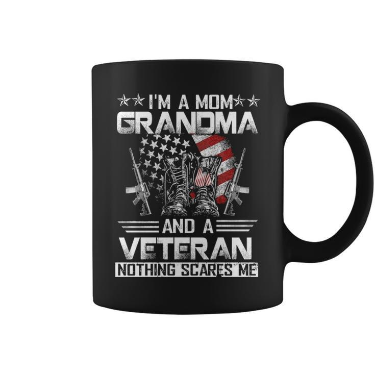 Im A Mom Grandma And A Veteran Gift For Dad Fathers Day Coffee Mug