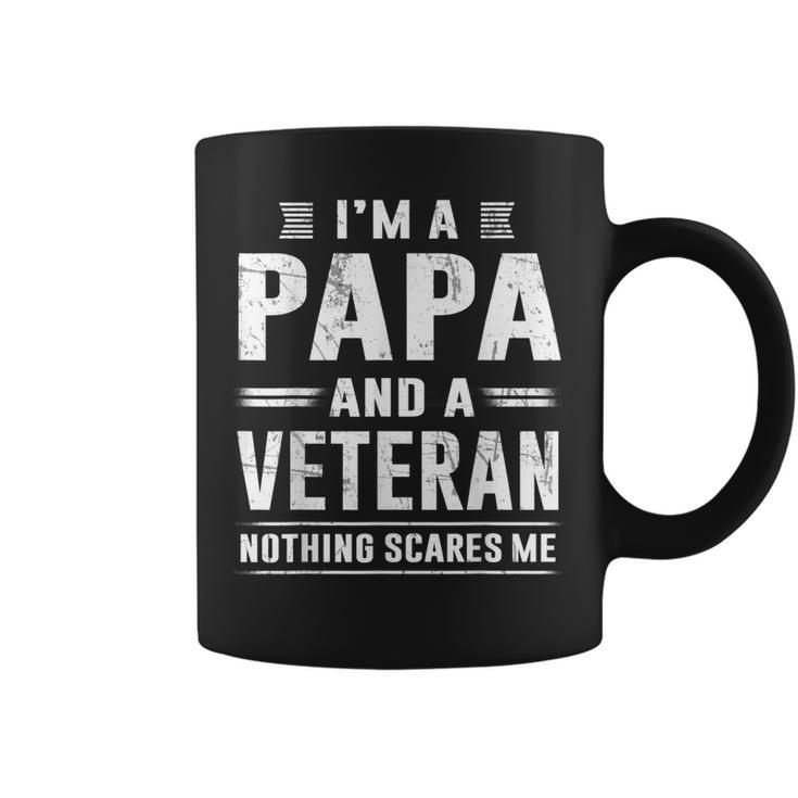 Im A Papa And Veteran Men Grandpa Funny Sayings Dad Present  Coffee Mug