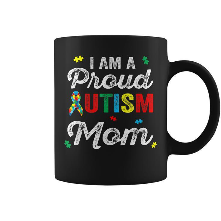 Im A Proud Autism Mom Awareness Puzzle Women Girls   Coffee Mug