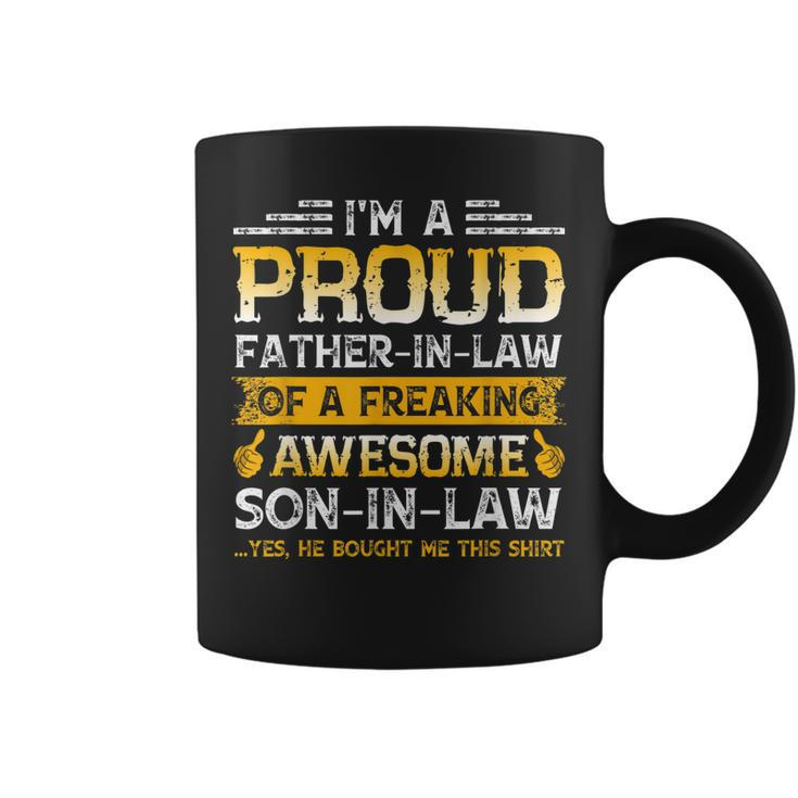 Im A Proud Father In Law Of A Awesome Son In Law Funny Coffee Mug