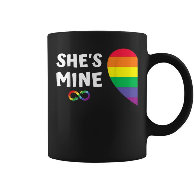 Im Hers Shes Mine Matching For Pride Lesbian Couples Lgbtq  Coffee Mug
