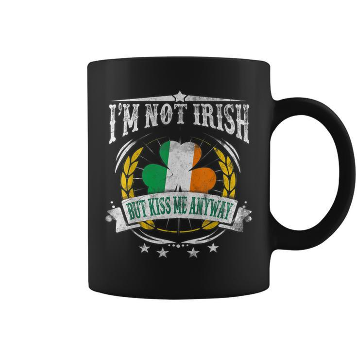Im Not Irish But Kiss Me Anyway Irish Flag Coffee Mug