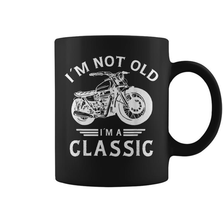 I’M Not Old I’M A Classic  Fathers Day  Vintage Motorbike  Coffee Mug