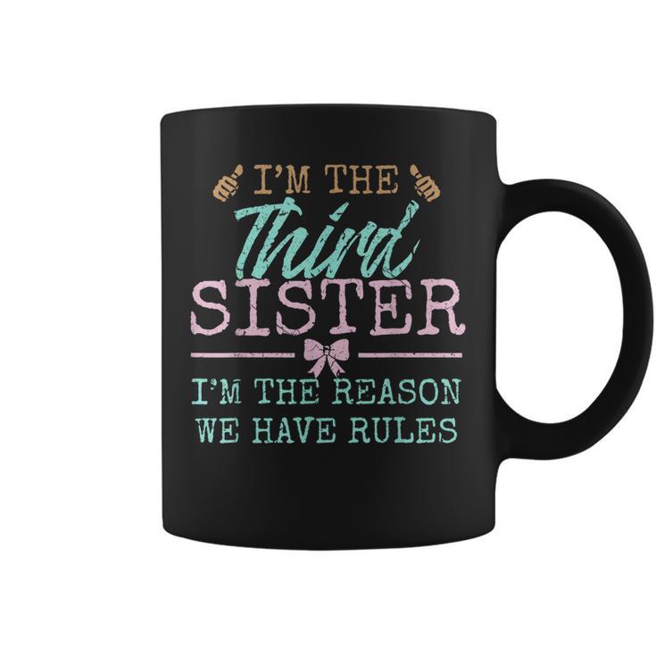 Middle Sister Reason We Have Rules Funny Sibling Apparel Gifts For Sister  Funny Gifts Coffee Mug | Mazezy