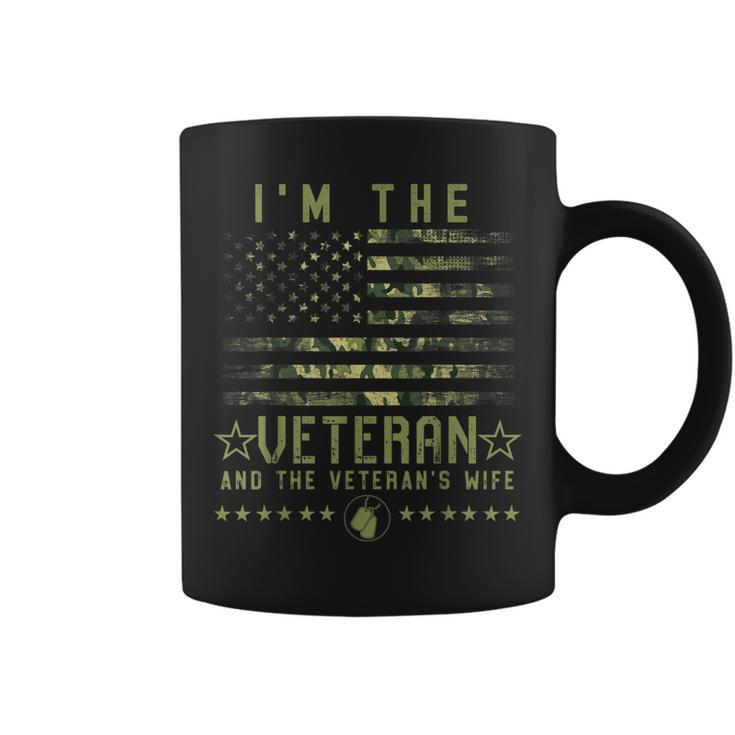Im The Veteran And The Veterans Wife Veterans Day Military Coffee Mug