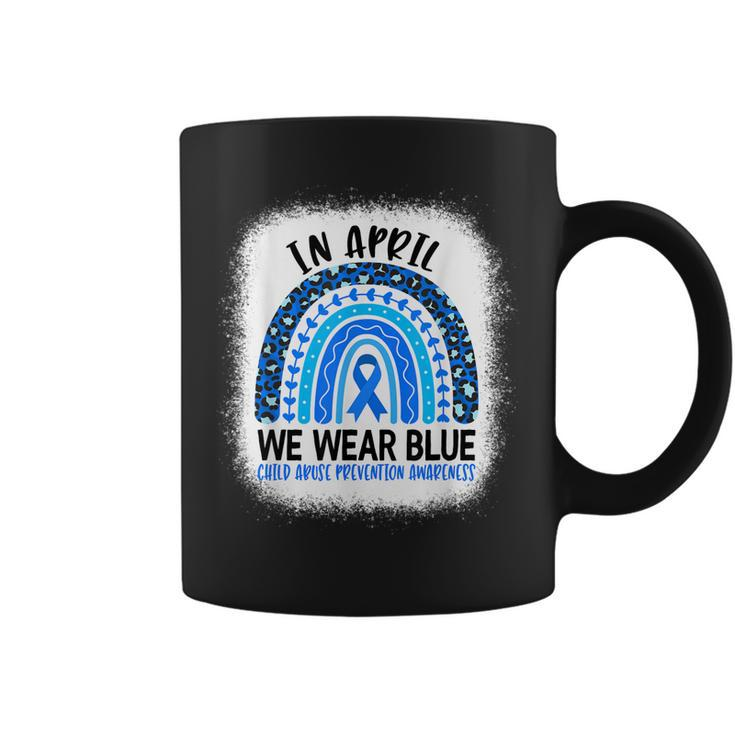 In April We Wear Blue - Child Abuse Prevention Awareness  Coffee Mug