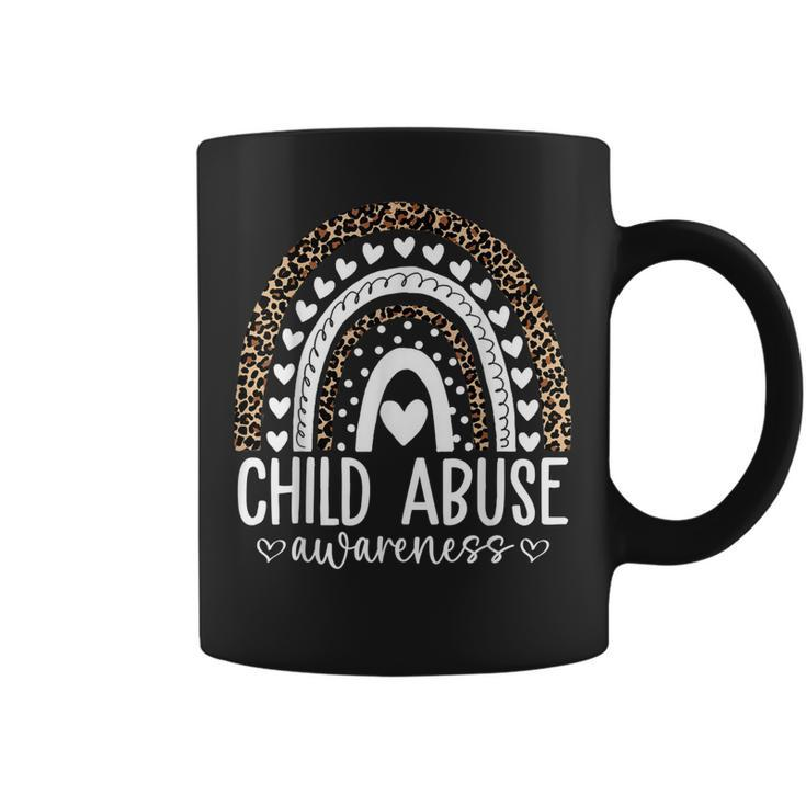 In April We Wear Blue Cool Child Abuse Prevention Awareness  Coffee Mug