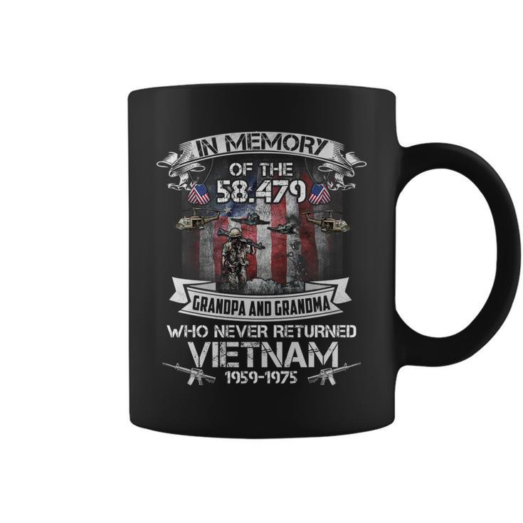 In Memory Of Vietnam Veteran  Proud Grandpa And Grandma   Coffee Mug
