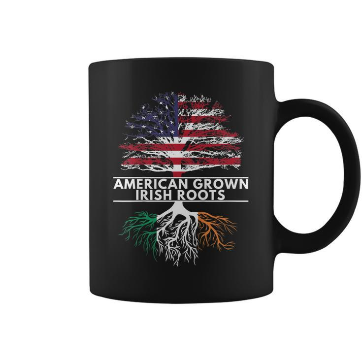 Irish American Flag Grown Roots St Patricks Day T Shirt Coffee Mug
