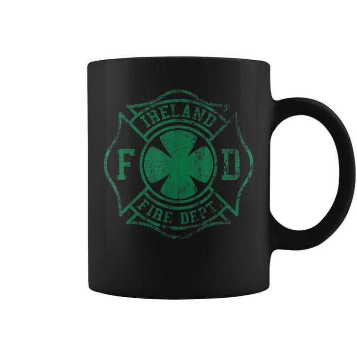 Irish Fire Fighter Maltese Cross Ireland Department  Coffee Mug