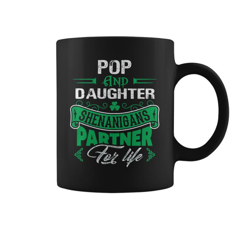 Irish St Patricks Day Pop And Daughter Shenanigans Partner For Life Family Gift Coffee Mug