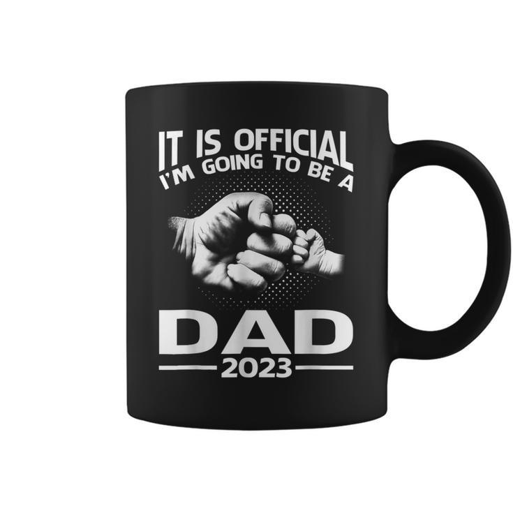 It Is Official Im Going To Be A Dad 2023 Gift For Mens Coffee Mug