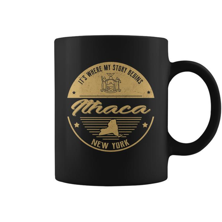 Ithaca New York Its Where My Story Begins  Coffee Mug
