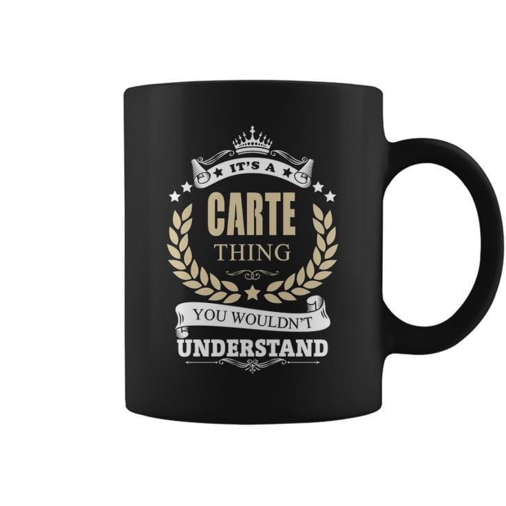 Its A Carte Thing You Wouldnt Understand  Personalized Name Gifts   With Name Printed Carte  Coffee Mug