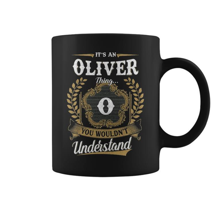 Its An Oliver Thing You Wouldnt Understand  Personalized Last Name  Oliver Family Crest Coat Of Arm Coffee Mug