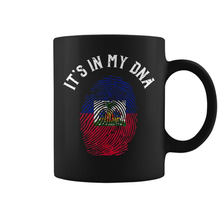 Its In My Dna Fingerprint | Prideful Haitian Gift  Coffee Mug