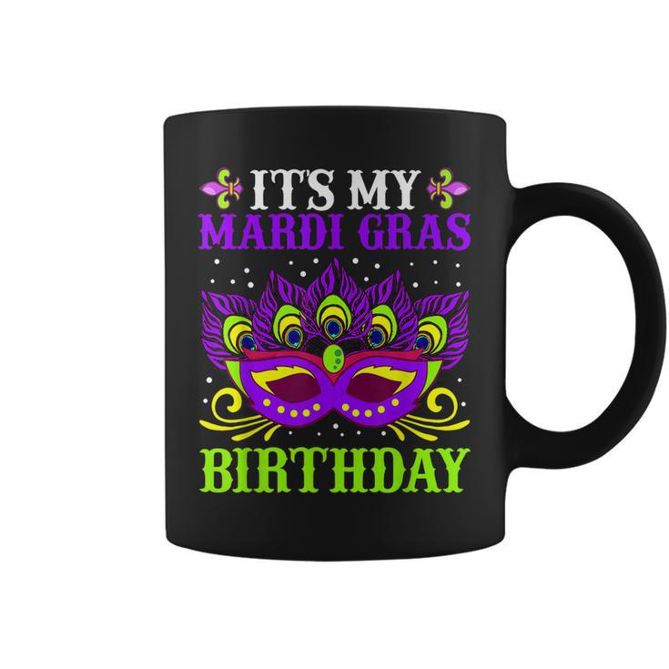 It’S My Mardi Gras Birthday Funny Mardi Gras Mask V2 Coffee Mug