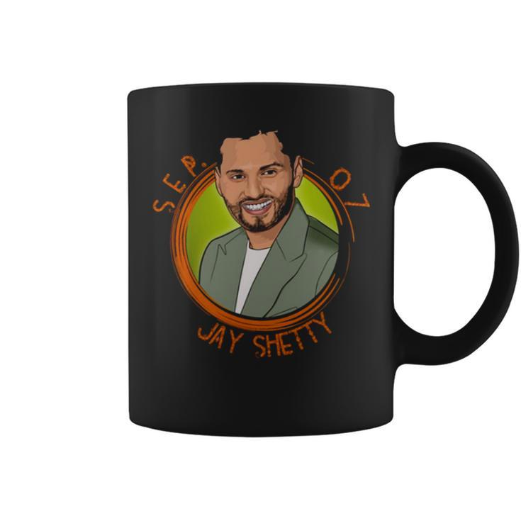 Jay Shetty Lovers Cartoon Design Coffee Mug