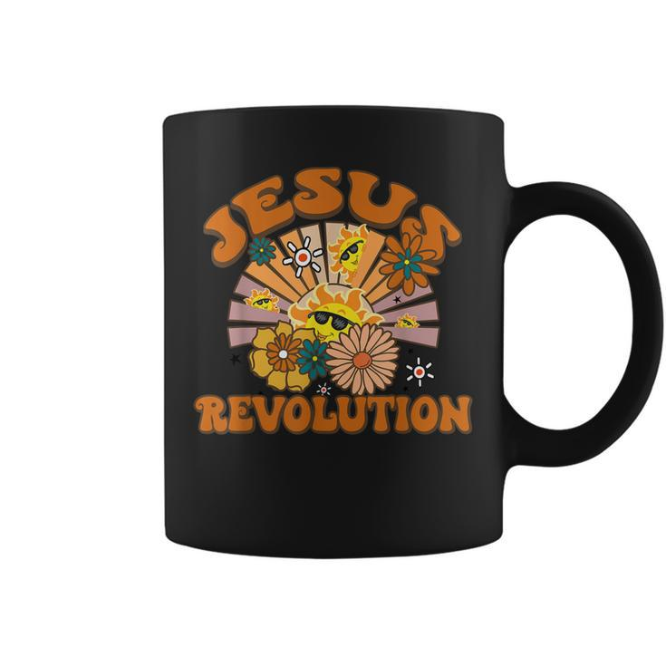 Jesus Revolution Funny Christian Retro Groovy Boho  Coffee Mug