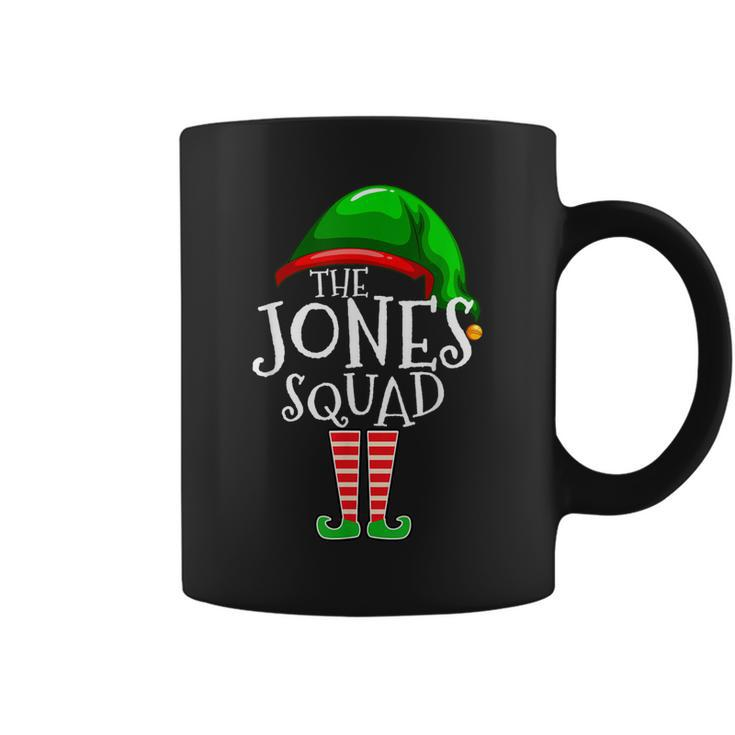 Jones Squad Elf Group Matching Family Name Christmas Gift Coffee Mug