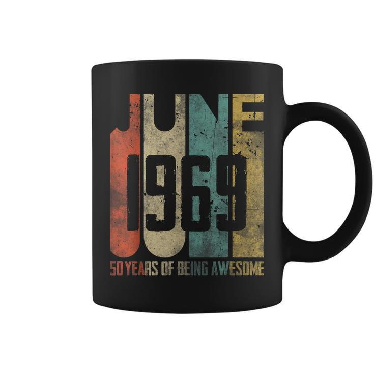 June 1969 50 Years Old 50Th Birthday Gift Men Women Coffee Mug