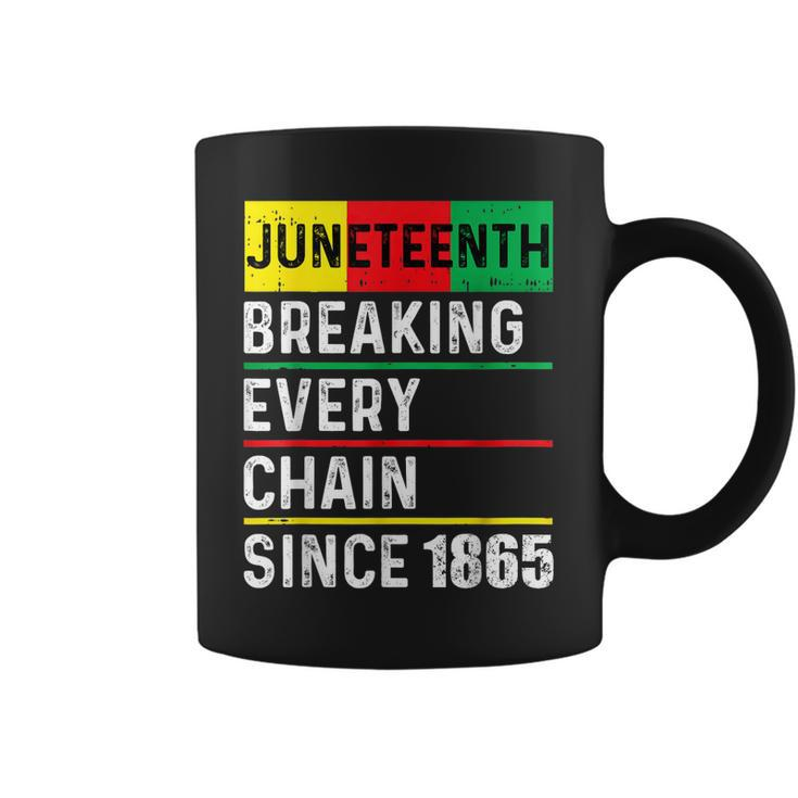Junenth Breaking Every Chain Since 1865 African American  Coffee Mug