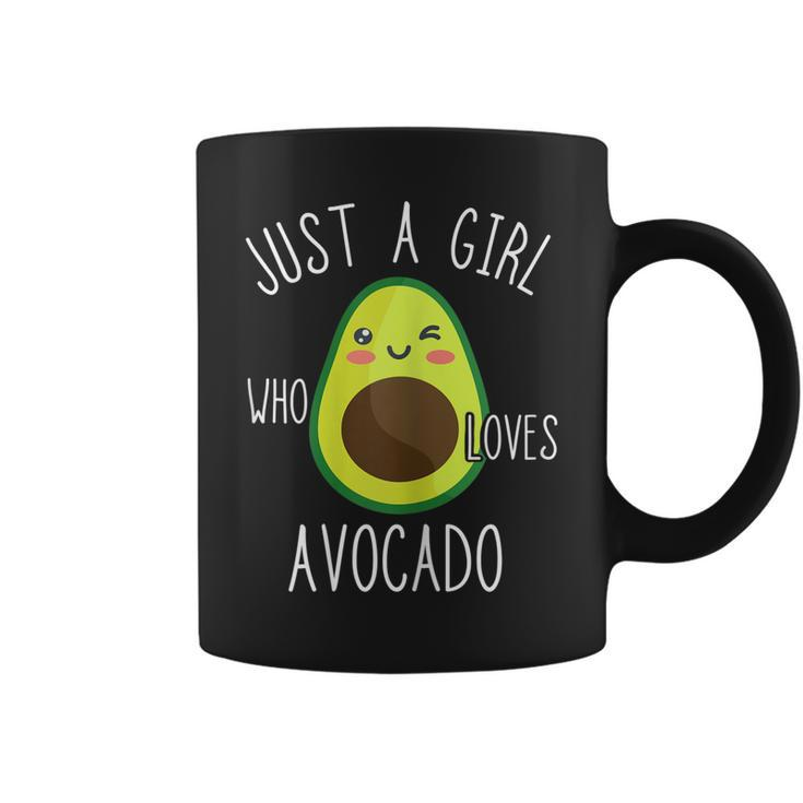 Just A Girl Who Loves Avocado Fruit Lover Healthy Food  Coffee Mug